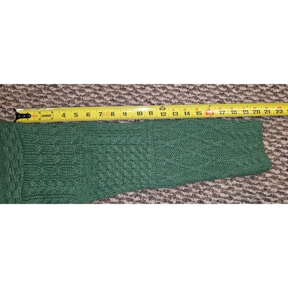 Vintage Carraig Donn Women’s Medium Green 100% Merino Wool Ireland Knit Sweater - Picture 8 of 10